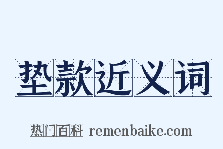 垫款近义词是什么意思的图片